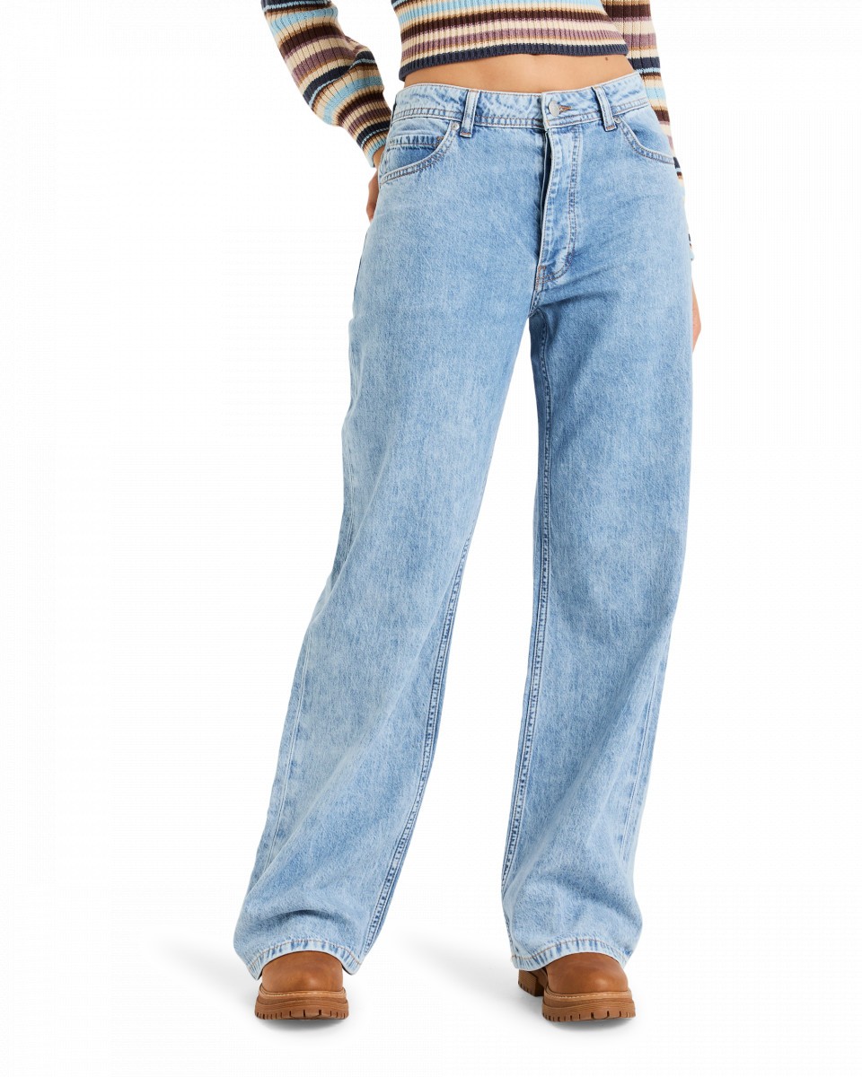 фото Женские джинсы milla wide leg regular beau roxy