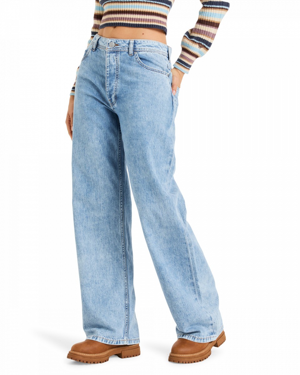 фото Женские джинсы milla wide leg regular beau roxy
